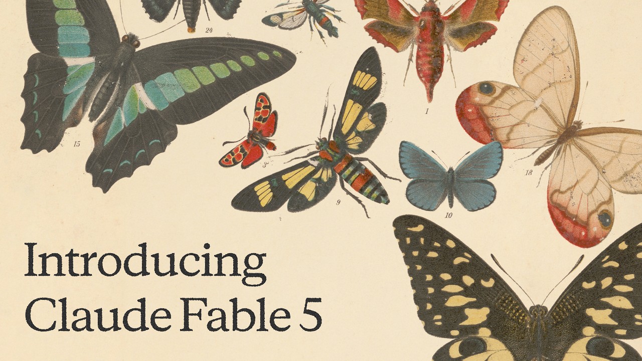 Hình chụp màn hình video YouTube về Claude Fable 5, với giao diện nền tối và tiêu đề trắng nổi bật trên thumbnail. Tin chính ngày 10/06/2026: Anthropic phát hành Claude Fable 5, mô hình Mythos-class đầu tiên ra thị trường thương mại.