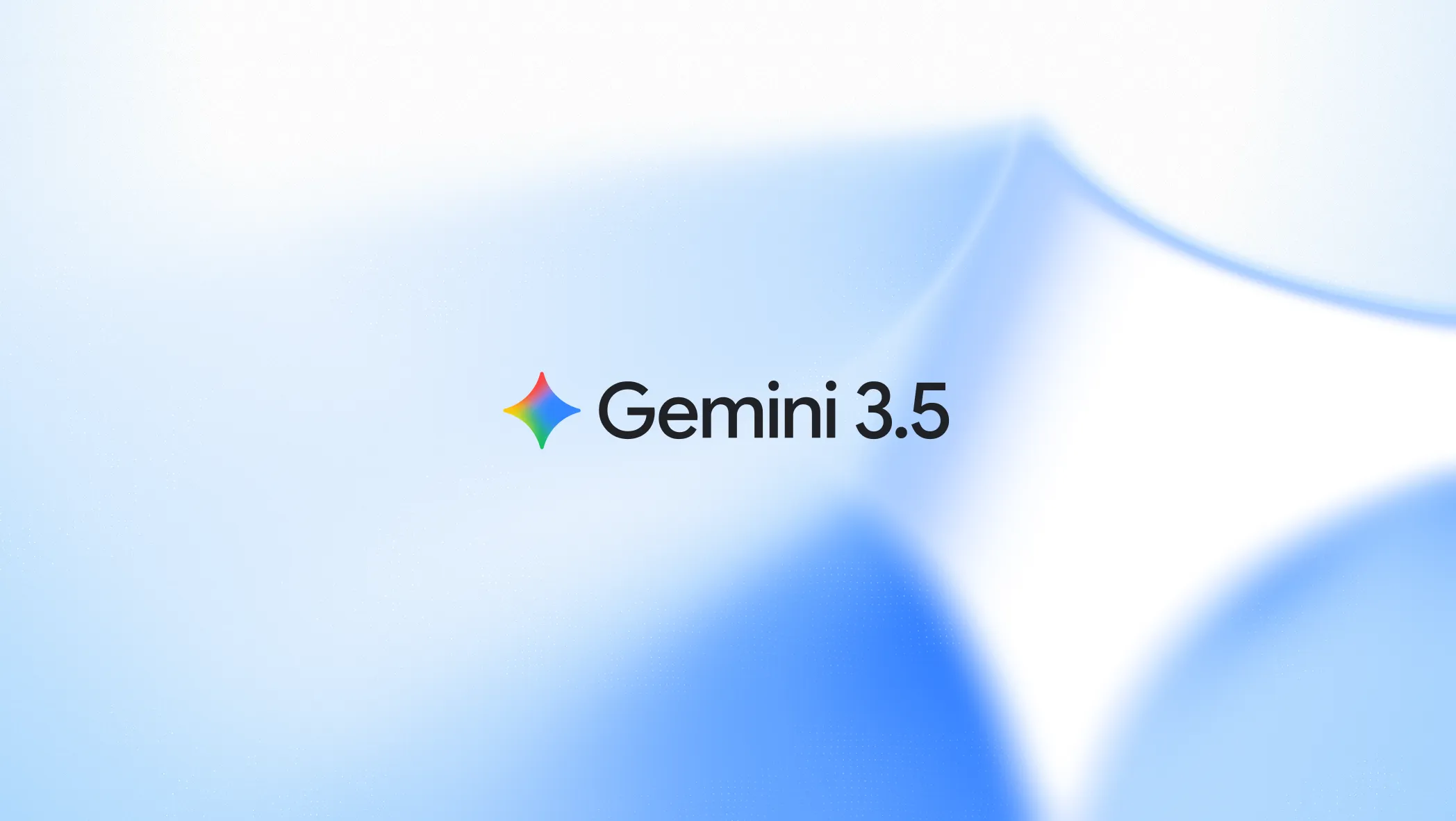 Hình minh hoạ nền gradient xanh nhạt với logo ngôi sao bốn cánh màu cầu vồng và dòng chữ "Gemini 3.5" màu xám đậm, bên phải là các hình hình học mờ màu xanh trắng. Tin chính ngày 26/06/2026: Google tích hợp Computer Use trực tiếp vào Gemini 3.5 Flash, đạt điểm OSWorld 78,4.